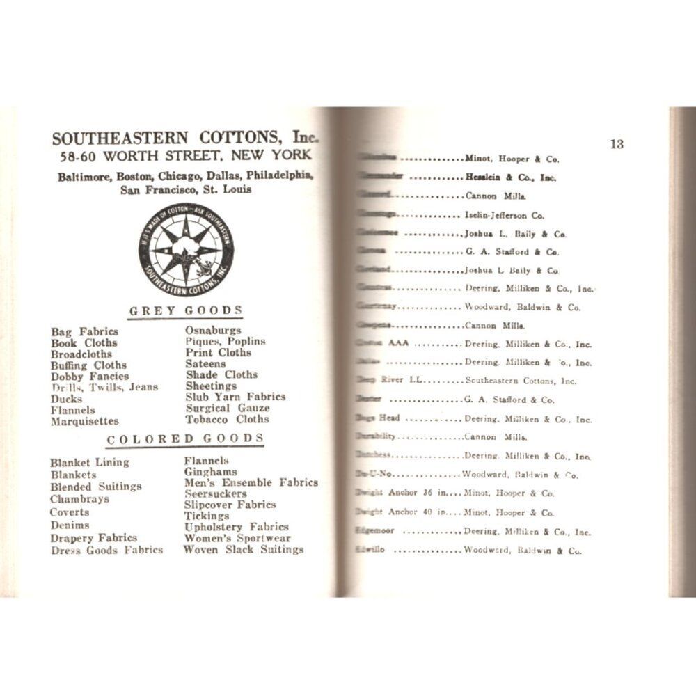 Sheldon's Buyers Guide 1944 Reference Book Sourcing For Fabrics Linens More - Picture 7 of 11